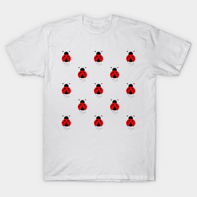 LADYBUG Pattern T-Shirt by SartorisArt1